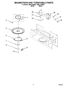 05 - Magnetron And Turntable Parts parts for Whirlpool Microwave YMH1141XMB3 from AppliancePartsPros.com