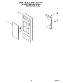 02 - Control Panel Parts parts for Whirlpool Microwave MT4078SPB2 from AppliancePartsPros.com