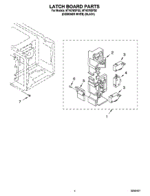 04 - Latch Board Parts parts for Whirlpool Microwave MT4078SPB2 from AppliancePartsPros.com