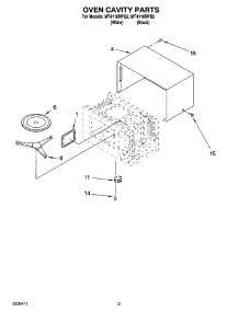 03 - Oven Cavity Parts parts for Whirlpool Microwave MT4110RPB2 from AppliancePartsPros.com