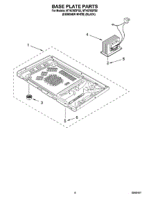 06 - Base Plate Parts parts for Whirlpool Microwave MT4078SPB2 from AppliancePartsPros.com