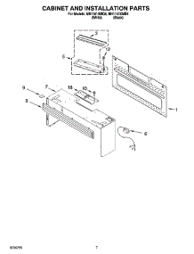 06 - Cabinet And Installation Parts parts for Whirlpool Microwave MH1141XMB4 from AppliancePartsPros.com