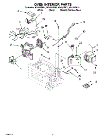 05 - Oven Interior Parts parts for Whirlpool Microwave MT4155SPQ2 from AppliancePartsPros.com