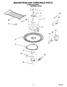 05 - Magnetron And Turntable Parts parts for Whirlpool Microwave MH3184XPY3 from AppliancePartsPros.com