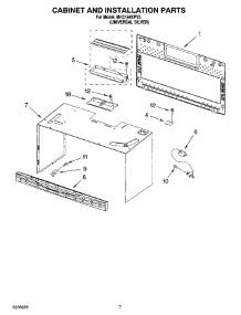 06 - Cabinet And Installation Parts parts for Whirlpool Microwave MH3184XPY3 from AppliancePartsPros.com