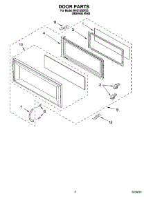 02 - Door Parts parts for Whirlpool Microwave MH2155XPS3 from AppliancePartsPros.com