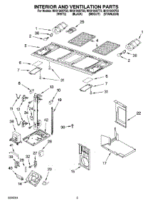 03 - Interior And Ventilation Parts parts for Whirlpool Microwave MH3184XPT3 from AppliancePartsPros.com