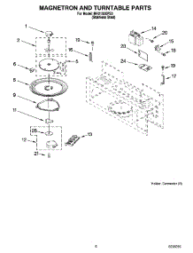 05 - Magnetron And Turntable Parts parts for Whirlpool Microwave MH2155XPS3 from AppliancePartsPros.com