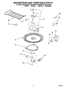 05 - Magnetron And Turntable Parts parts for Whirlpool Microwave MH3184XPB3 from AppliancePartsPros.com