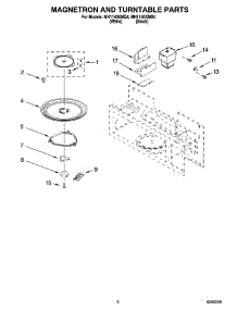 05 - Magnetron And Turntable Parts parts for Whirlpool Microwave MH1140XMQ4 from AppliancePartsPros.com