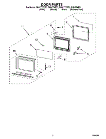 02 - Door Parts parts for Whirlpool Microwave GH6177XPS3 from AppliancePartsPros.com