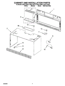 06 - Cabinet And Installation Parts parts for Whirlpool Microwave GH6177XPT3 from AppliancePartsPros.com