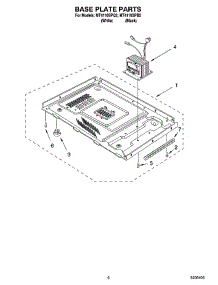 06 - Base Plate Parts parts for Whirlpool Microwave MT4110SPB2 from AppliancePartsPros.com