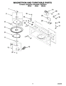 05 - Magnetron And Turntable Parts parts for Whirlpool Microwave GH4155XPB3 from AppliancePartsPros.com