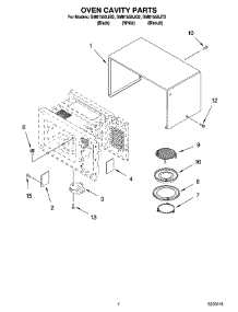 03 - Oven Cavity Parts parts for Whirlpool Microwave GM8155XJB2 from AppliancePartsPros.com