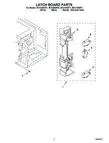 04 - Latch Board Parts parts for Whirlpool Microwave MT4155SPS1 from AppliancePartsPros.com