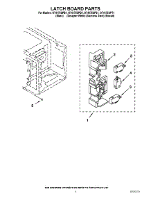 04 - Latch Board Parts parts for Whirlpool Microwave GT4175SPS1 from AppliancePartsPros.com