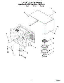 03 - Oven Cavity Parts parts for Whirlpool Microwave GM8155XJT1 from AppliancePartsPros.com