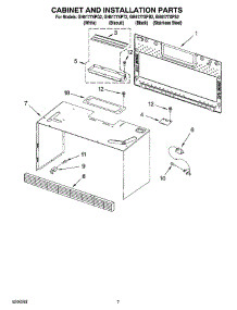 06 - Cabinet And Installation Parts parts for Whirlpool Microwave GH6177XPQ2 from AppliancePartsPros.com
