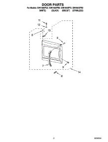 02 - Door Parts parts for Whirlpool Microwave GH5184XPS2 from AppliancePartsPros.com