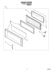 02 - Door Parts parts for Whirlpool Microwave GH4155XPS2 from AppliancePartsPros.com