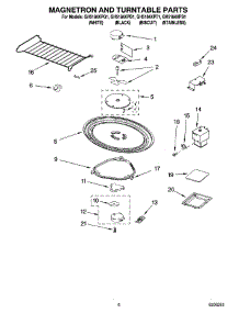 05 - Magnetron And Turntable Parts parts for Whirlpool Microwave GH5184XPB1 from AppliancePartsPros.com