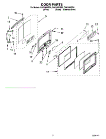 02 - Door Parts parts for Whirlpool Microwave GH6208XRQ0 from AppliancePartsPros.com