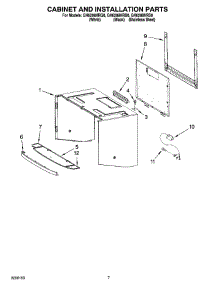 06 - Cabinet And Installation Parts parts for Whirlpool Microwave GH6208XRB0 from AppliancePartsPros.com