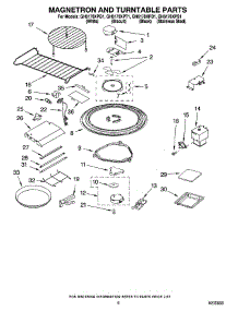 05 - Magnetron And Turntable Parts parts for Whirlpool Microwave GH6178XPB1 from AppliancePartsPros.com