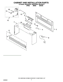 06 - Cabinet And Installation Parts parts for Whirlpool Microwave GH4155XPB1 from AppliancePartsPros.com