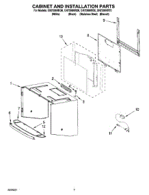 06 - Cabinet And Installation Parts parts for Whirlpool Microwave GH7208XRB0 from AppliancePartsPros.com