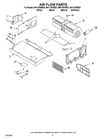 04 - Air Flow Parts parts for Whirlpool Microwave MH1150XMT2 from AppliancePartsPros.com