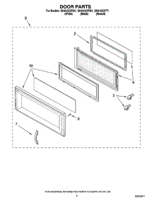 02 - Door Parts parts for Whirlpool Microwave GH4155XPQ1 from AppliancePartsPros.com