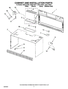 06 - Cabinet And Installation Parts parts for Whirlpool Microwave GH6177XPQ1 from AppliancePartsPros.com