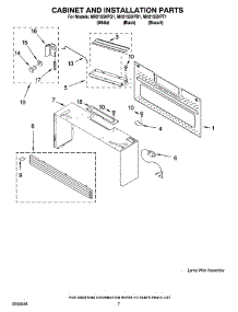 06 - Cabinet And Installation Parts parts for Whirlpool Microwave MH2155XPB1 from AppliancePartsPros.com