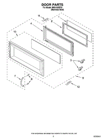 02 - Door Parts parts for Whirlpool Microwave MH2155XPS1 from AppliancePartsPros.com