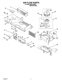 04 - Air Flow Parts parts for Whirlpool Microwave MH2155XPS1 from AppliancePartsPros.com