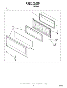 02 - Door Parts parts for Whirlpool Microwave GH4155XPS1 from AppliancePartsPros.com