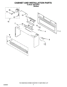 06 - Cabinet And Installation Parts parts for Whirlpool Microwave GH4155XPS1 from AppliancePartsPros.com