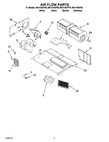 04 - Air Flow Parts parts for Whirlpool Microwave MH3185XPS0 from AppliancePartsPros.com