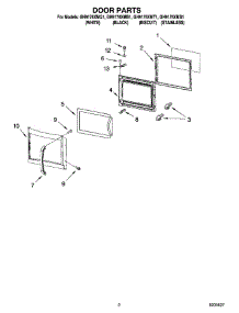 02 - Door Parts parts for Whirlpool Microwave GH9176XMB1 from AppliancePartsPros.com