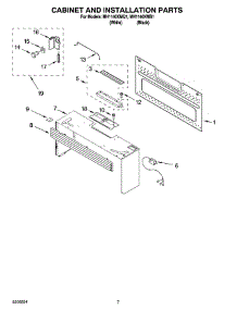 06 - Cabinet And Installation Parts parts for Whirlpool Microwave MH1140XMQ1 from AppliancePartsPros.com