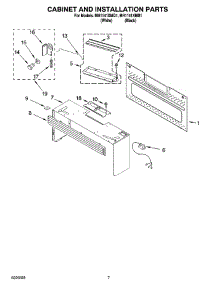 06 - Cabinet And Installation Parts parts for Whirlpool Microwave MH1141XMQ1 from AppliancePartsPros.com