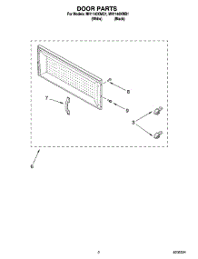 02 - Door Parts parts for Whirlpool Microwave MH1140XMB1 from AppliancePartsPros.com