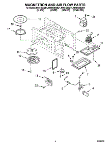 04 - Magnetron And Air Flow Parts parts for Whirlpool Microwave MH6150XMB1 from AppliancePartsPros.com