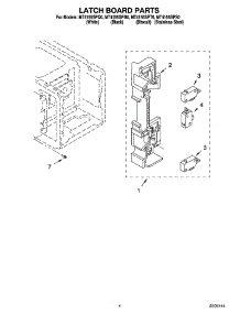 04 - Latch Board Parts parts for Whirlpool Microwave MT4155SPS0 from AppliancePartsPros.com
