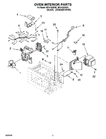 05 - Oven Interior Parts parts for Whirlpool Microwave MT4145SKB1 from AppliancePartsPros.com