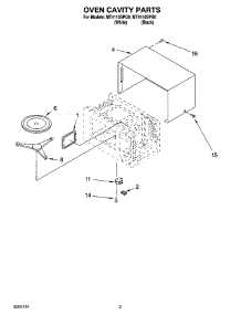03 - Oven Cavity Parts parts for Whirlpool Microwave MT4110SPB0 from AppliancePartsPros.com
