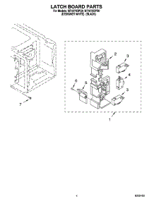 04 - Latch Board Parts parts for Whirlpool Microwave MT4078SPQ0 from AppliancePartsPros.com