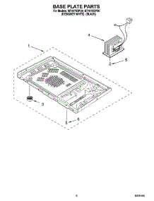 06 - Base Plate Parts parts for Whirlpool Microwave MT4078SPQ0 from AppliancePartsPros.com